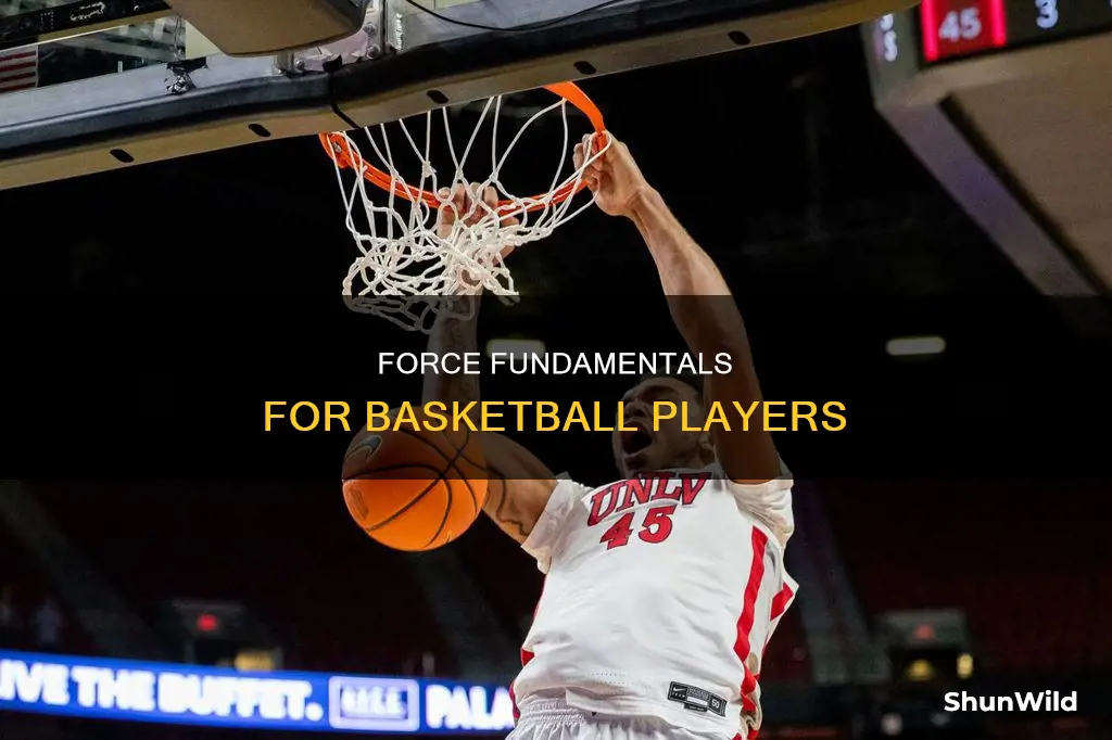 how does force apply to basketball
