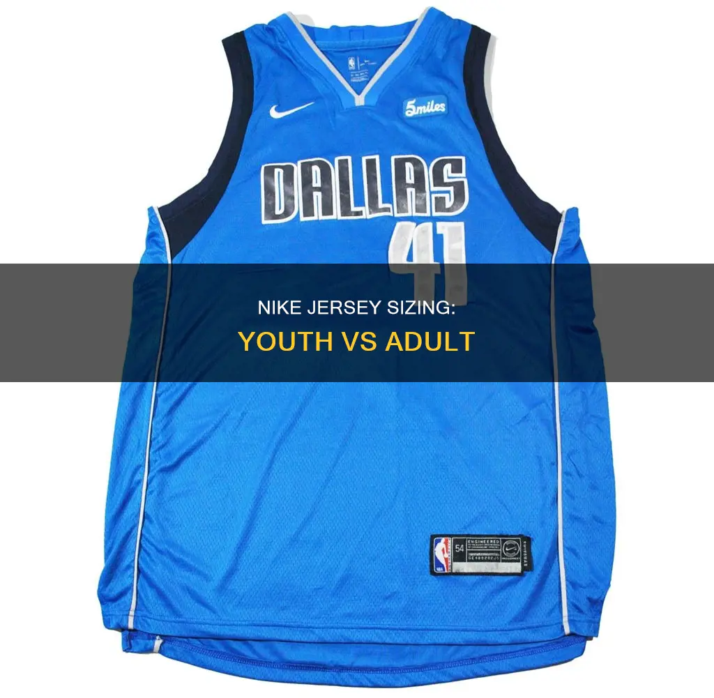 how does nike basketball youth jersey fit compared to adult
