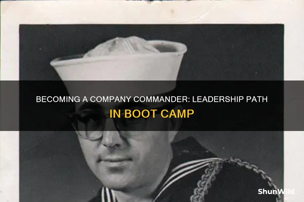 how does one become a company commander in boot camp