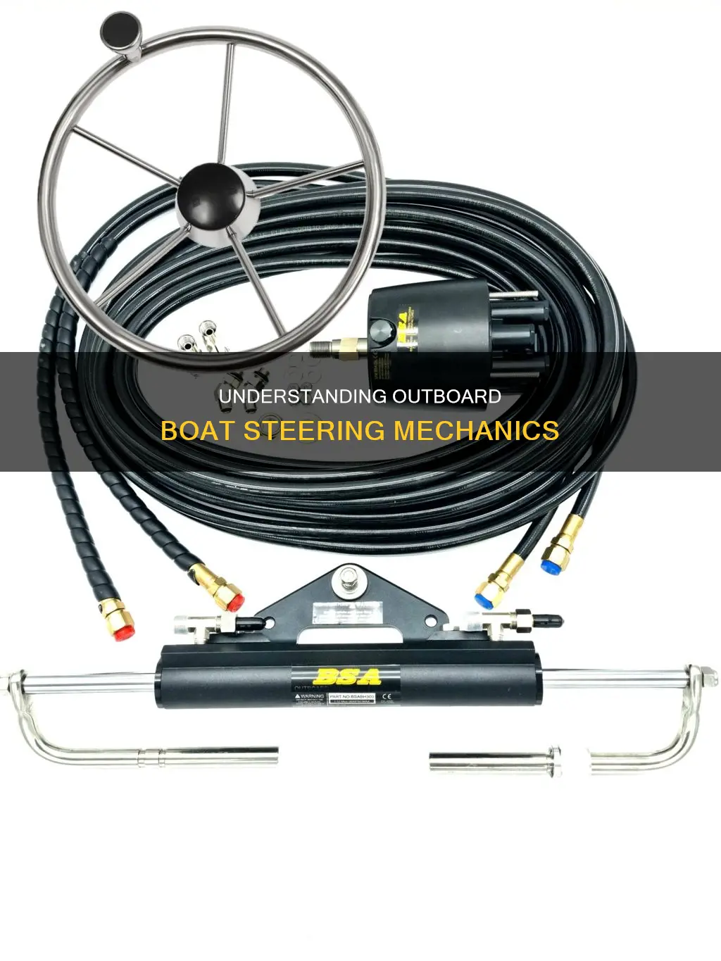 how does outboard boat steering work