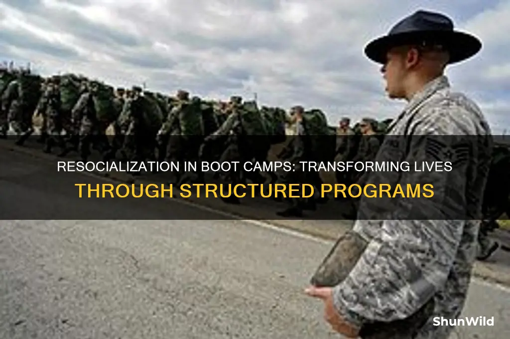 how does resocialization take place in these boot camps