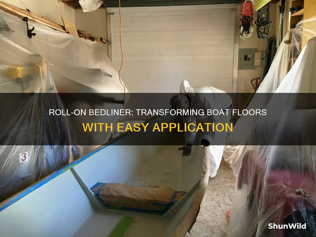 how does roll on bedliner work on a boat