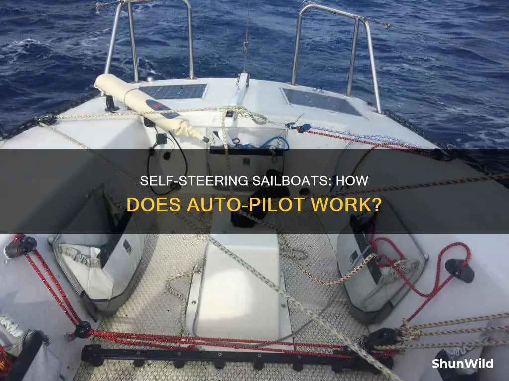 how does sail boat self steering work