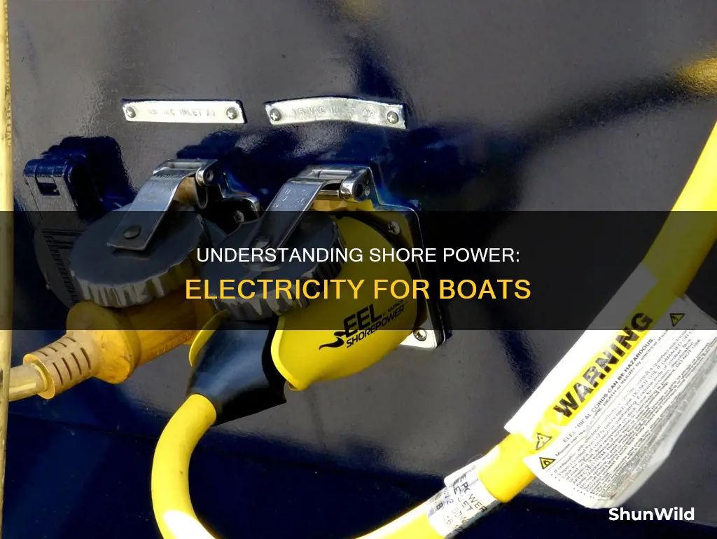 how does shore power on a boat work