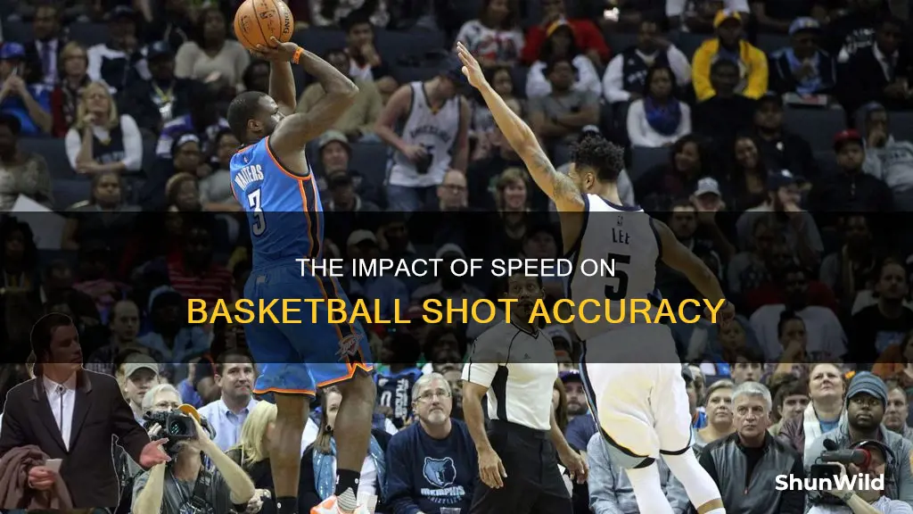 how does speed affect a basketball shot