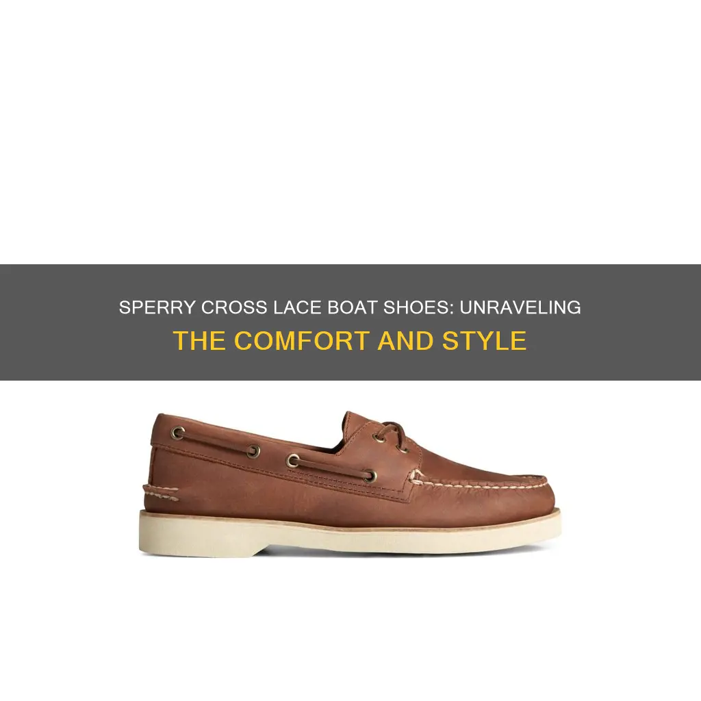 how does sperry cross lace boat shoes work