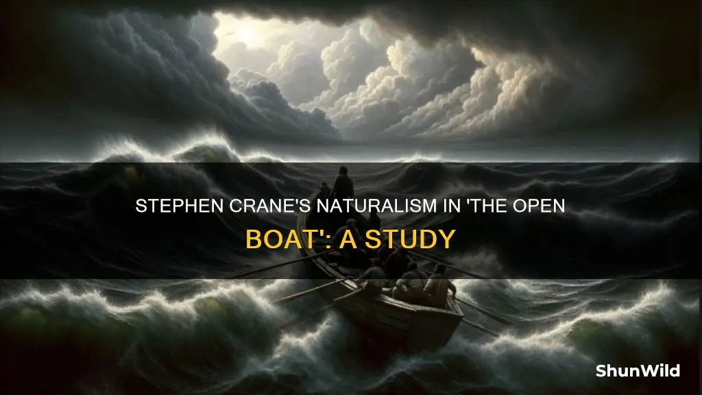 how does stephen crane the open boat naturalism