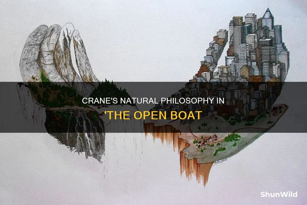 how does stephen crane view nature in the open boat