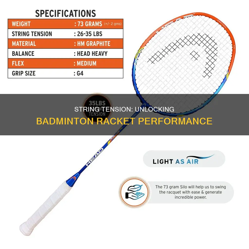 how does string tension affect badminton racket