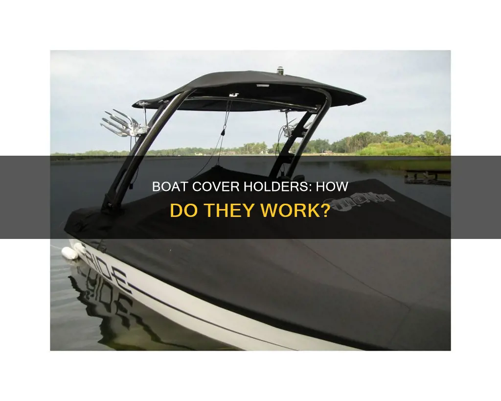 how does the boat cover holder work