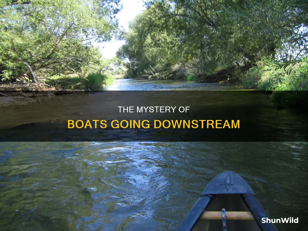 how does the boat go down the stream