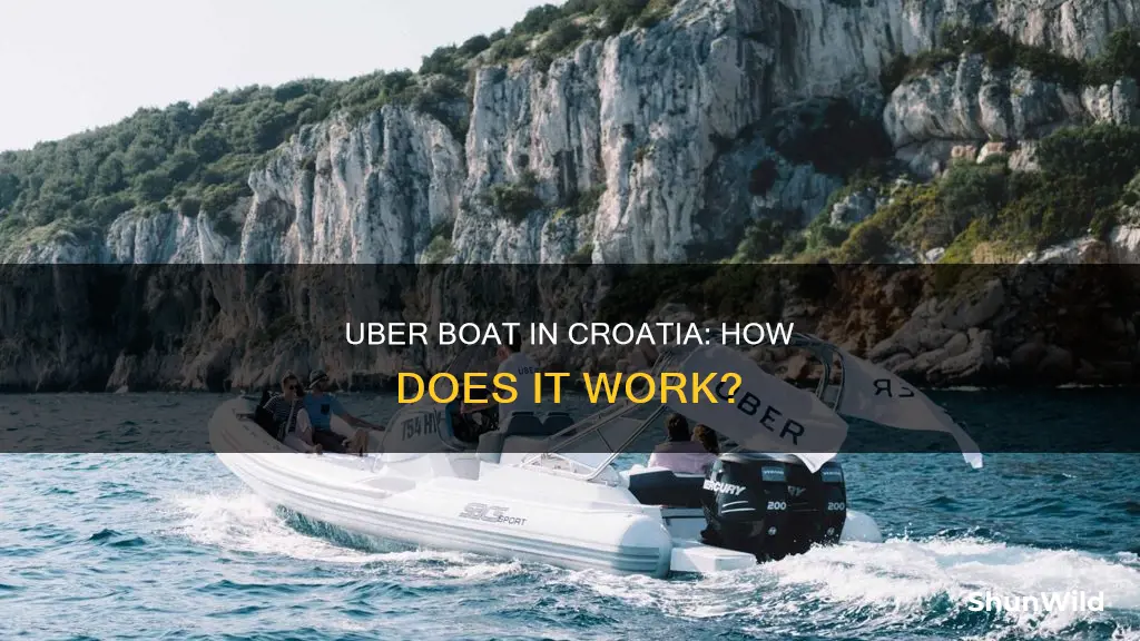 how does uber boat work in croatia