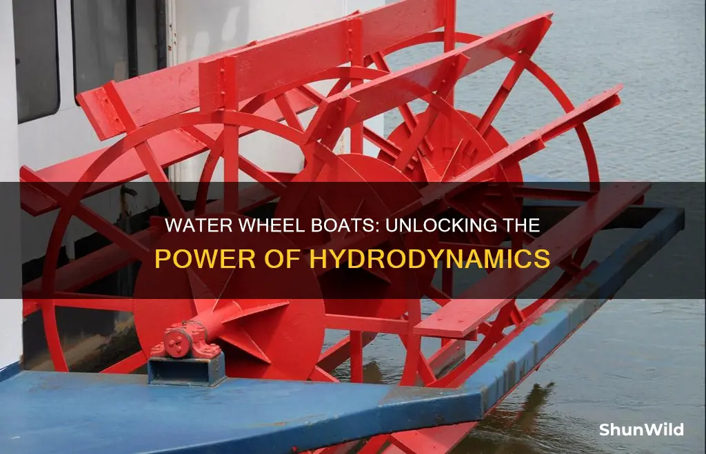 how does water wheel boat work