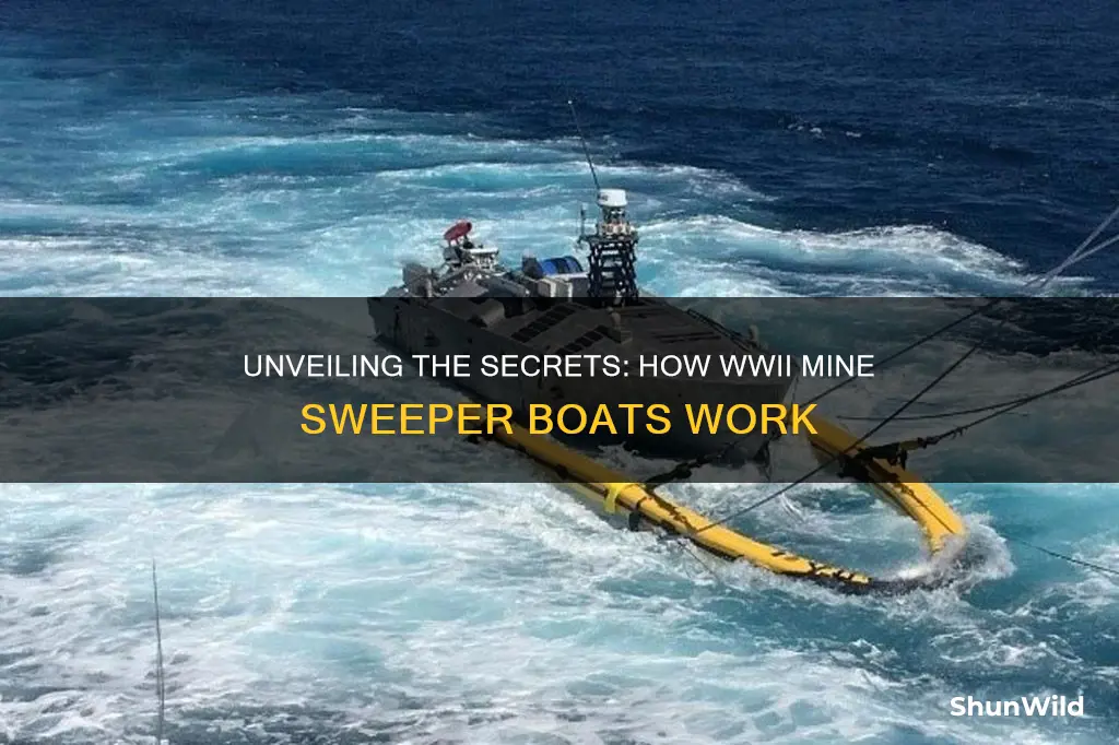 how does ww2 mine sweeper boat work