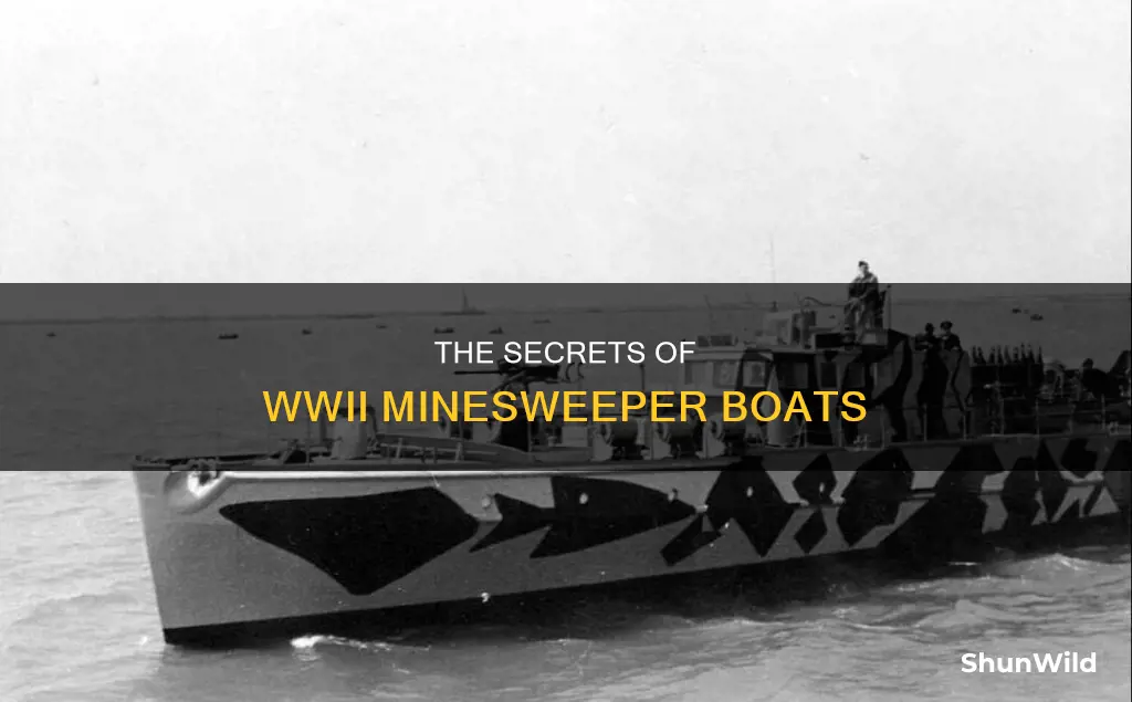 how does ww2 mine sweeper boat work