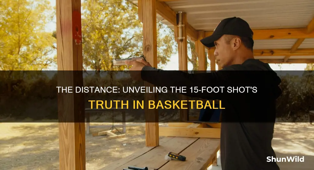 how far away is a 15 foot shot in basketball