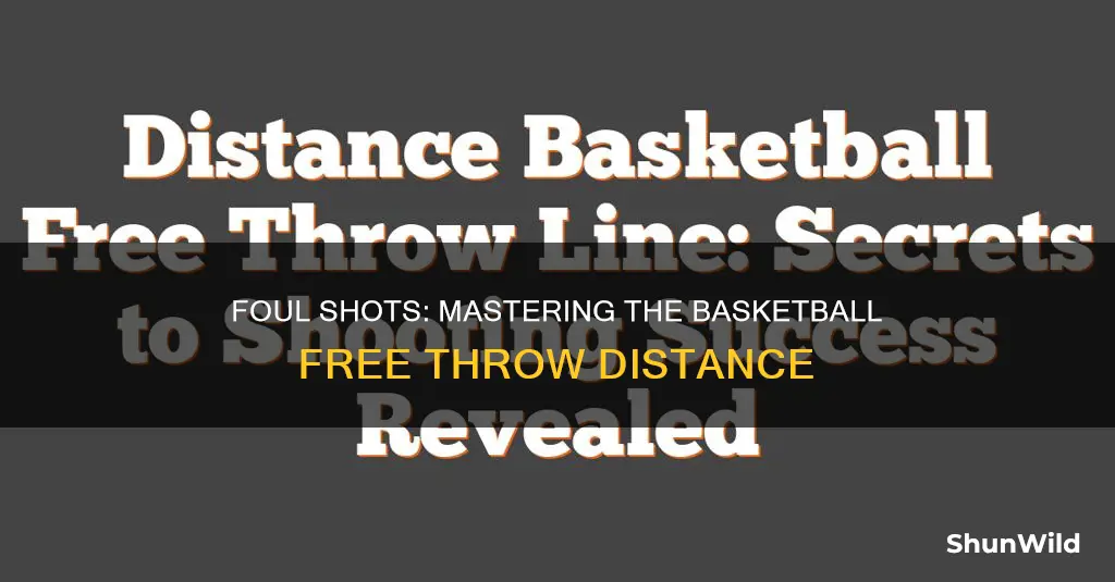 how far away is a foul shot in basketball