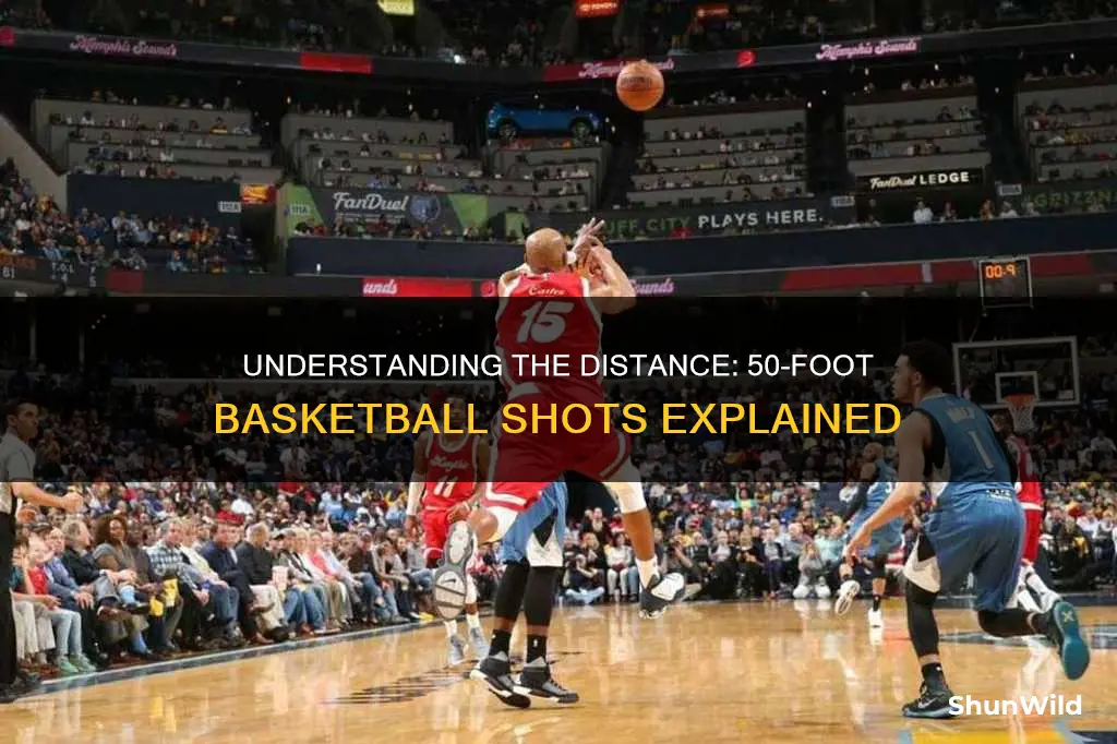 how far is a 50 foot shot in basketball