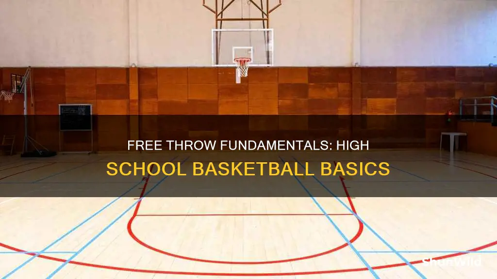 how far is a free throw in high school basketball