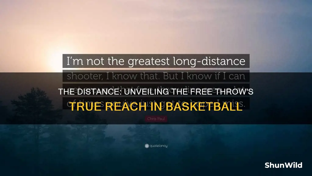 how far is a free throw shot in basketball