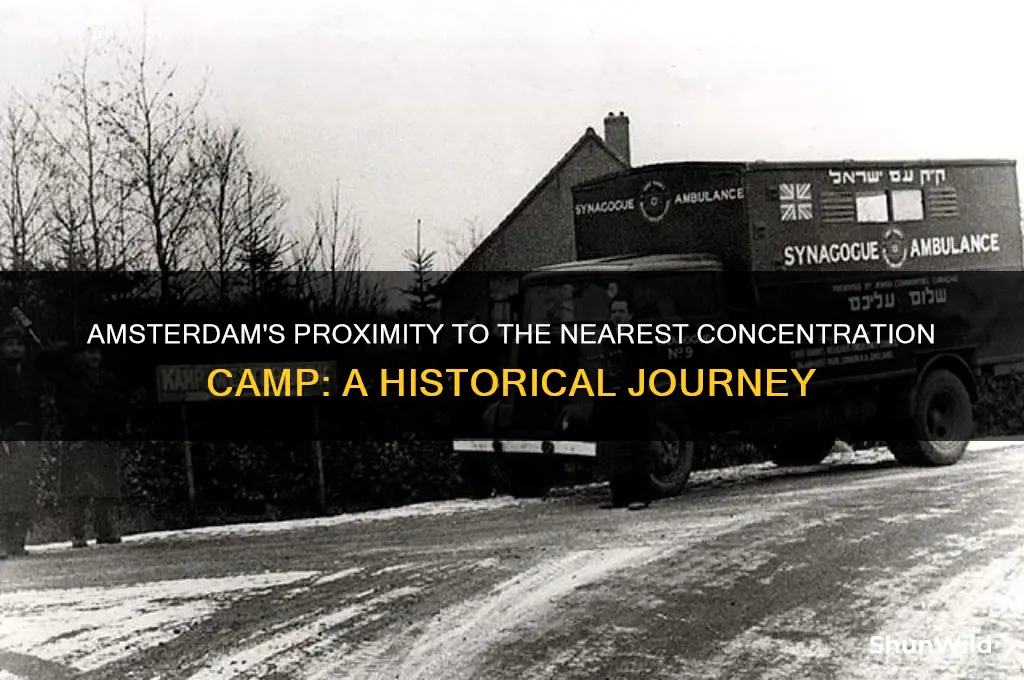 how far is amsterdam to nearest concentration camp