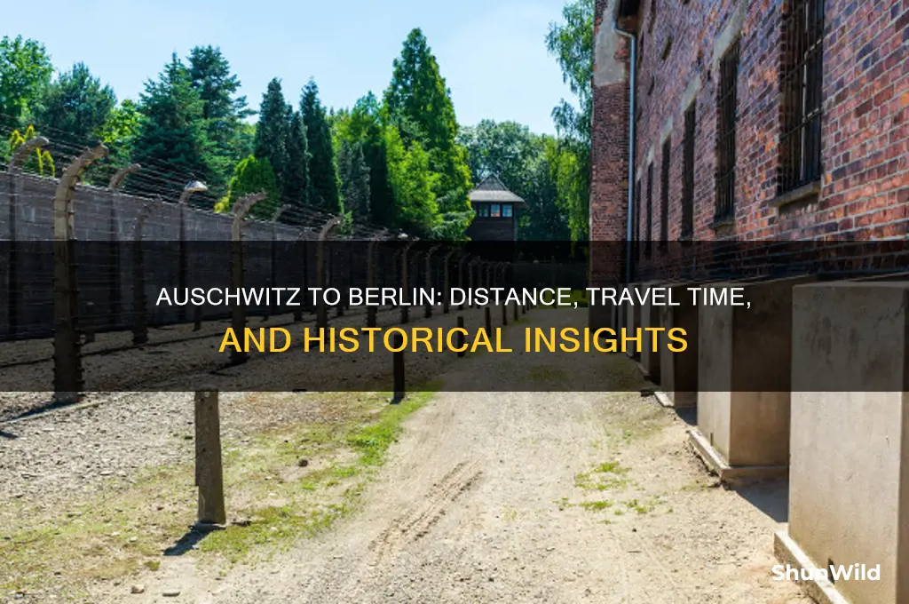 how far is auschwitz concentration camp from berlin