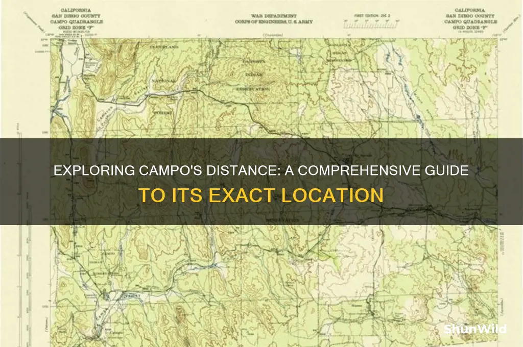 how far is campo