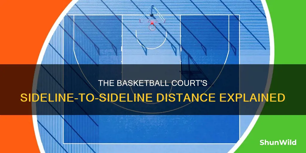 how far is sideline to sideline in basketball