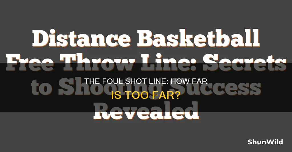 how far is the foul shot line in basketball