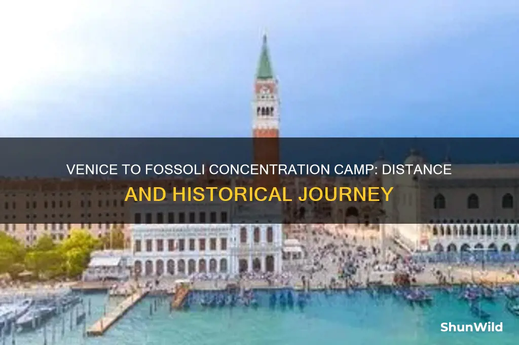 how far is venice from fossoli concentration camp