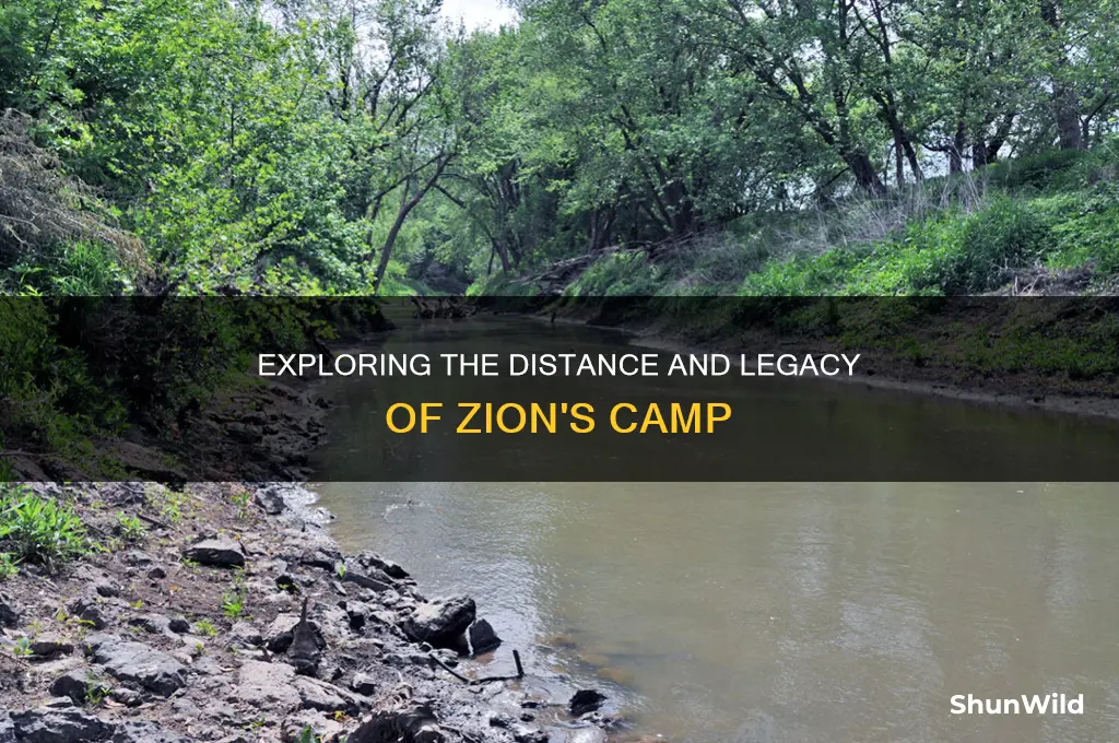 how far was zions camp