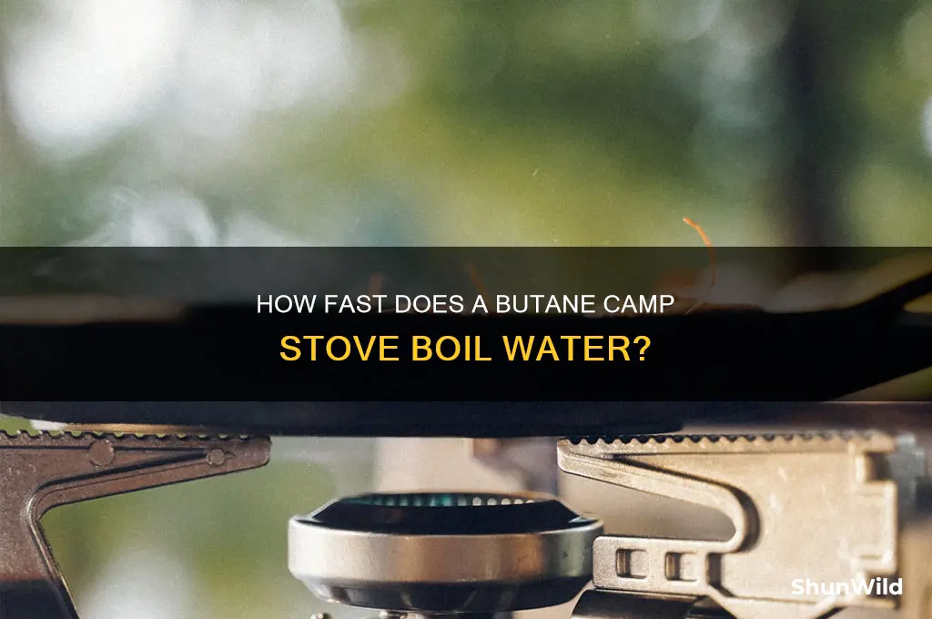how fast butane camp stove