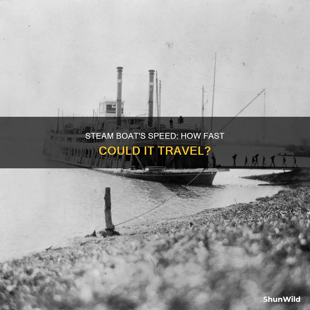 how fast could the steam boat go