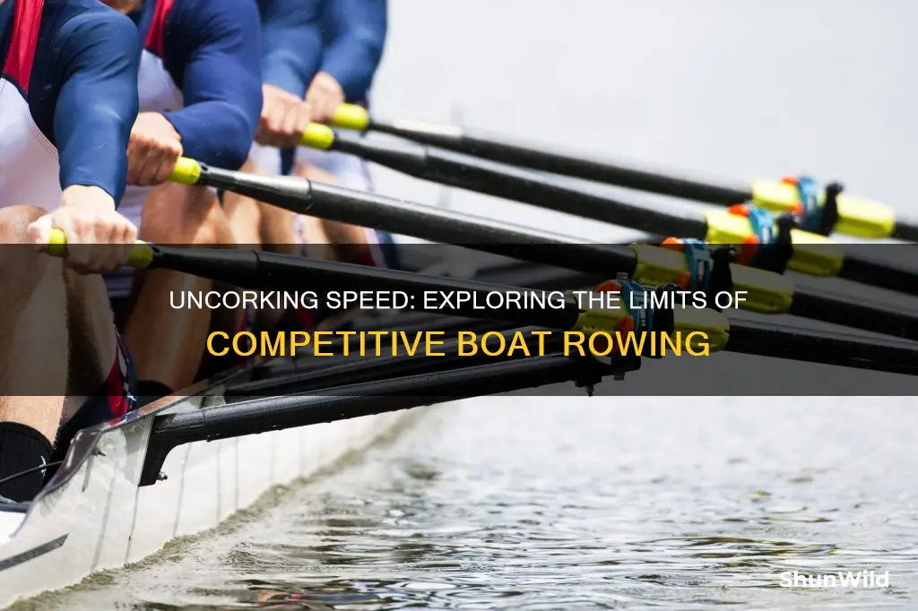 how fast do competitive boat rowers go