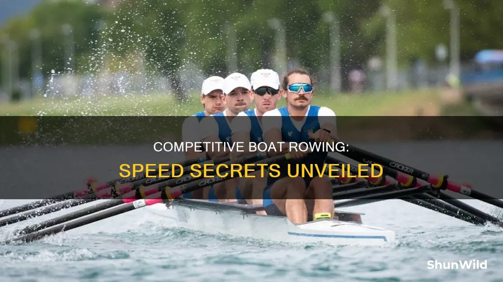 how fast do competitive boat rowers go