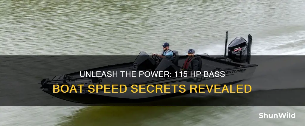 how fast does a 115 hp bass boat go