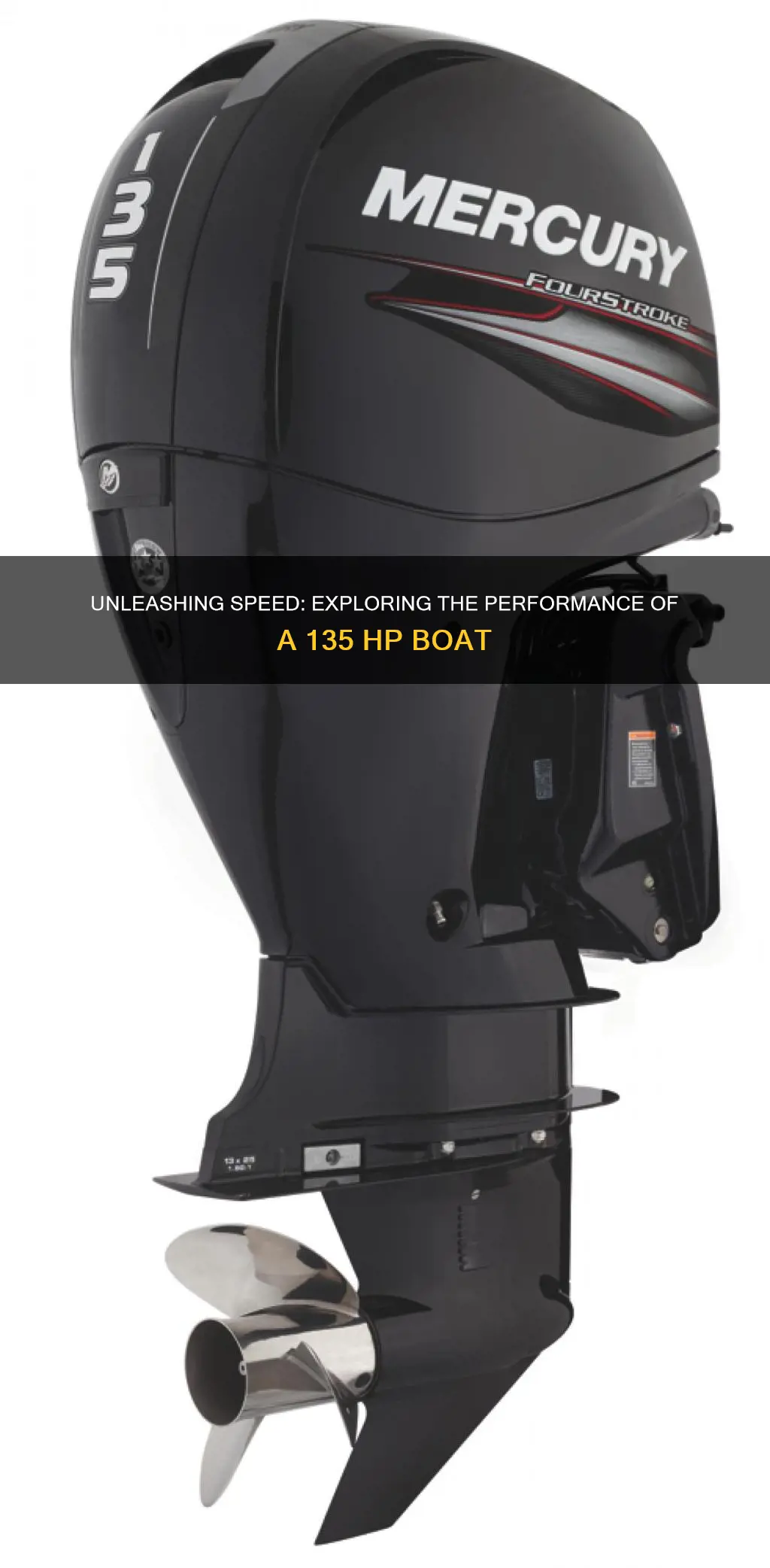 how fast does a 135 hp boat go