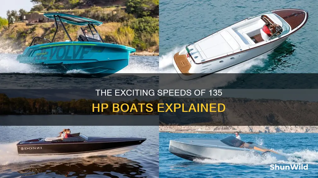 how fast does a 135 hp boat go