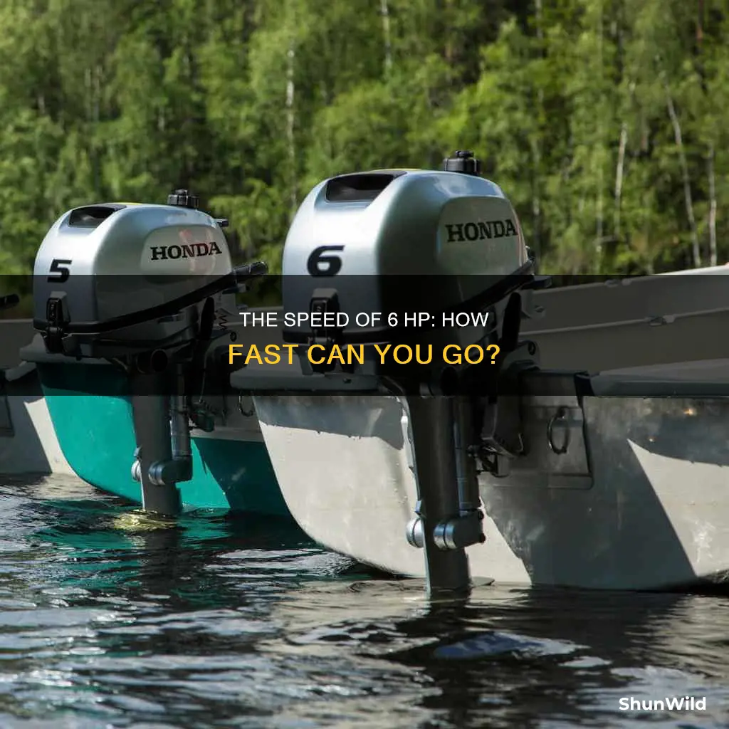 how fast does a 6 hp boat engine go