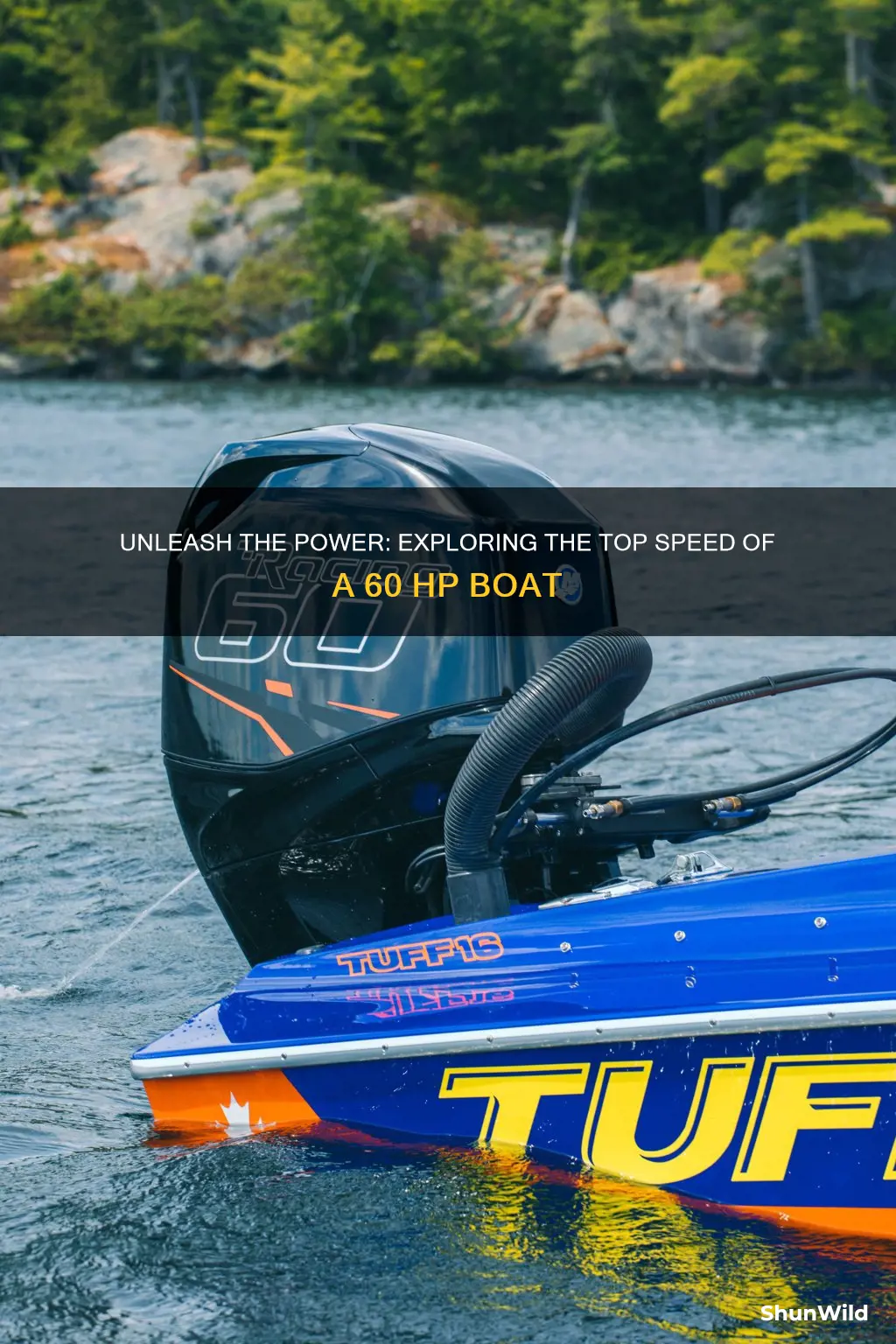 how fast does a 60 hp boat go