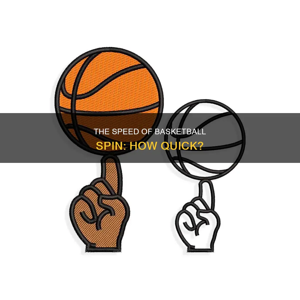 how fast does a basketball spin