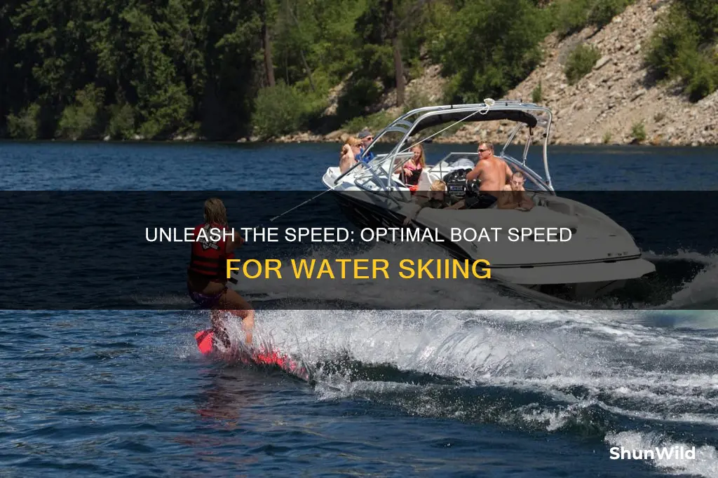 how fast does a boat go for water skiing