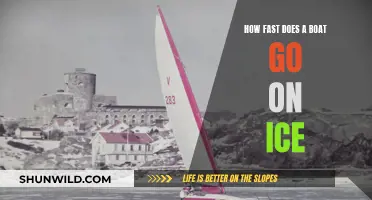 Exploring the Maximum Speed of Boats on Icy Waters