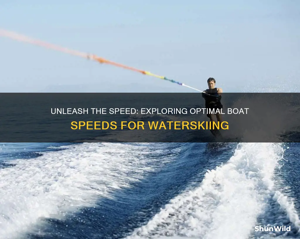 how fast does a boat go to waterski