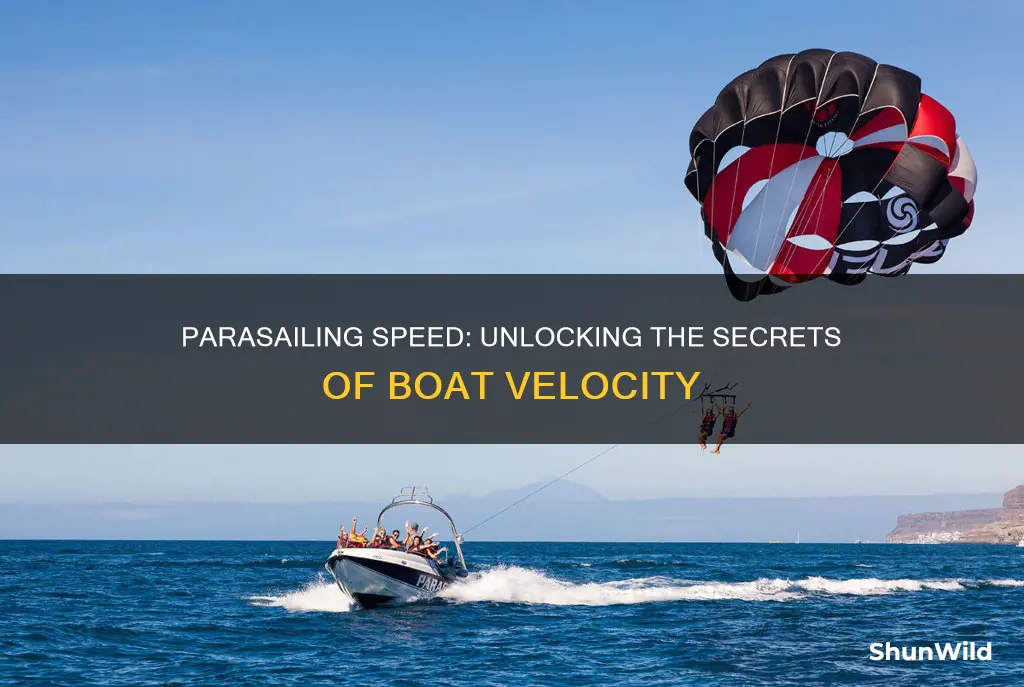 how fast does a boat have to go to parasail