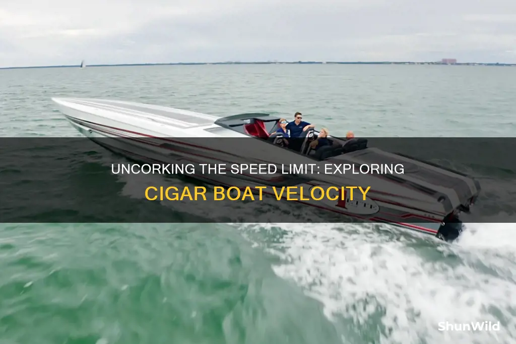 how fast does a cigar boat go