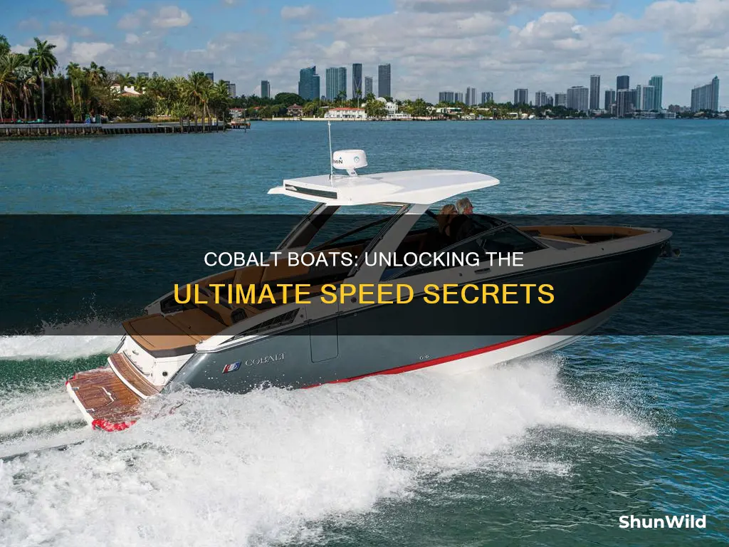 how fast does a cobalt boat go