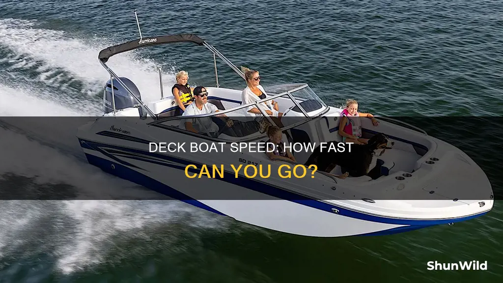 how fast does a deck boat go