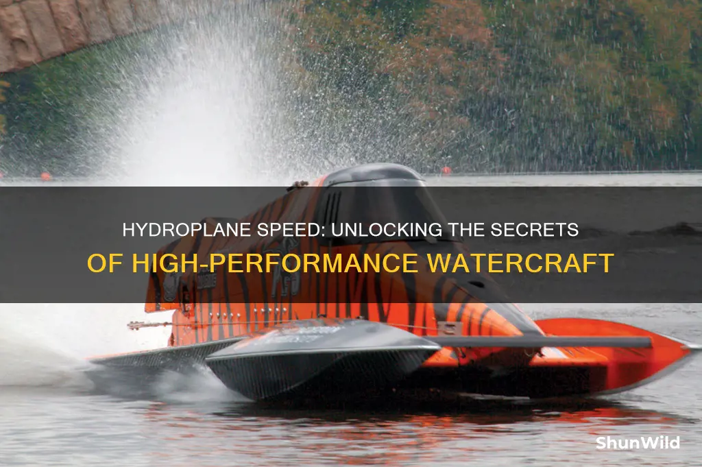 how fast does a hydroplane boat go