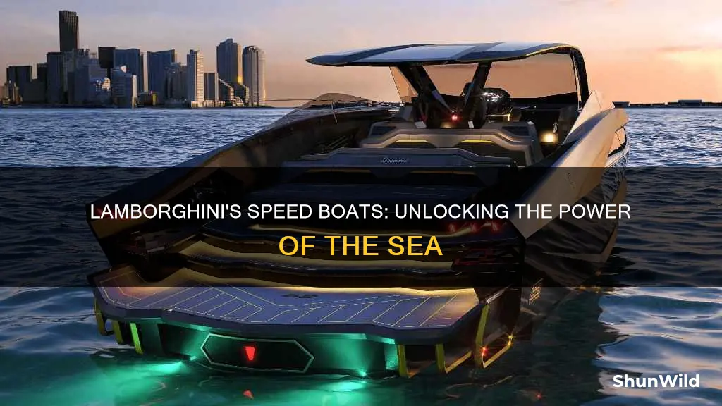 how fast does a lamborghini boat go
